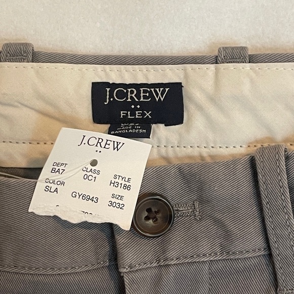 NWT | J.Crew Flex Chinos in Slate Grey | H3186 | 30 X 32 - Picture 3 of 6